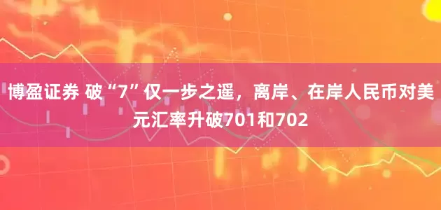 博盈证券 破“7”仅一步之遥，离岸、在岸人民币对美元汇率升破701和702